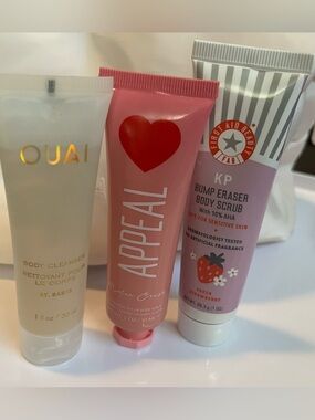 OUAI + Appeal + First Aid Beauty Pink Body Care Trio